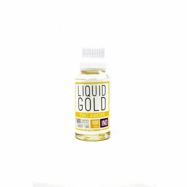 Liquid20Gold20THC20IND20500mg LIQUID GOLD THC TINCTURE – 500MG - INDICA