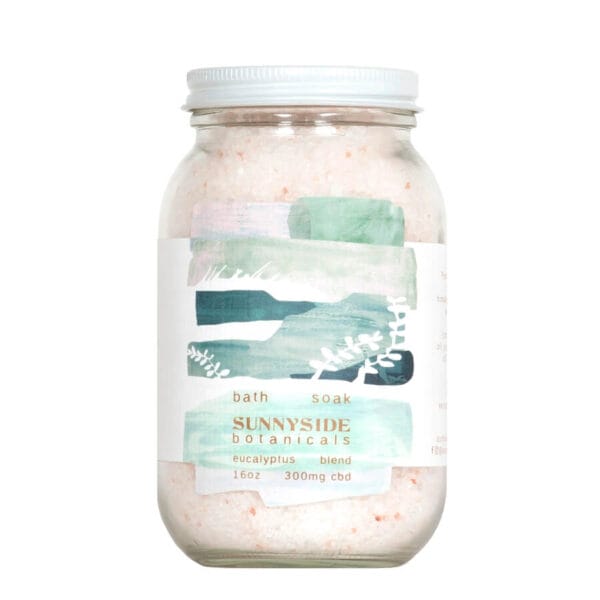 SUNNYSIDE BOTANICALS – CBD BATH SOAK – 300 MG CBD – EUCALYPTUS