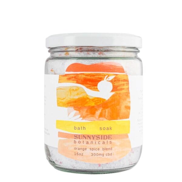 16oz-orangespice SUNNYSIDE BOTANICALS - CBD BATH SOAK - 300 MG CBD - ORANGE SPICE