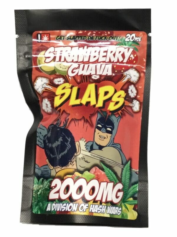 HASH WARS - SLAPS GUMMIES - STRAWBERRY GUAVA - 2000MG