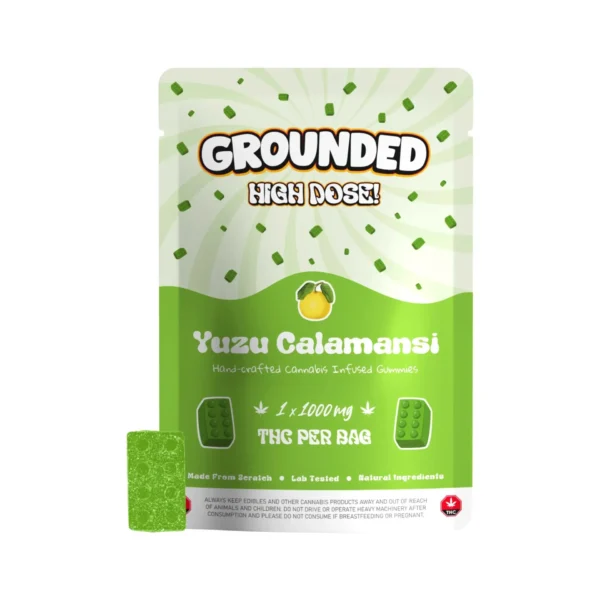 GROUNDED - 1000MG HIGH DOSE BRICKS - YUZU CALAMANSI