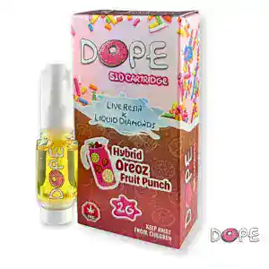 DOPE - LIVE RESIN + LIQUID DIAMONDS VAPE CART (2 GRAMS) - OREOZ FRUIT PUNCH