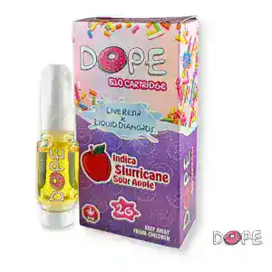 DOPE-Cartridge-2g-Slurricane-Sour-Apple-300x300-1 DOPE - LIVE RESIN + LIQUID DIAMONDS VAPE CART (2 GRAMS) - SLURRICANE SOUR APPLE