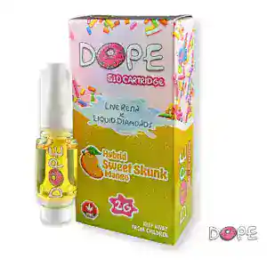 DOPE - LIVE RESIN + LIQUID DIAMONDS VAPE CART (2 GRAMS) - SWEET SKUNK MANGO