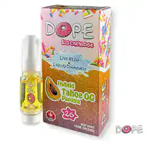 DOPE - LIVE RESIN + LIQUID DIAMONDS VAPE CART (2 GRAMS) - TRAINWRECK TANGIE