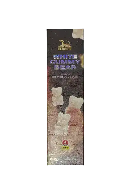 HONEYBADGERD9VAPEWHITEGUMMYBEAR HONEY BADGER 2GRAM D9 THC VAPE PEN - WHITE GUMMY BEAR