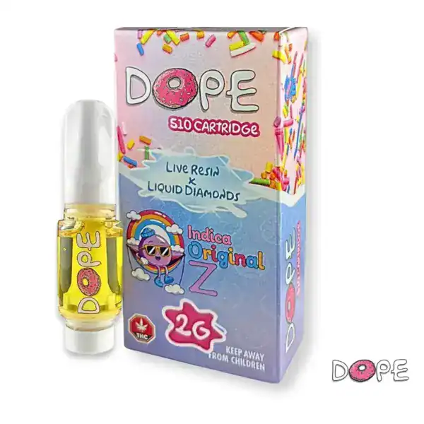 DOPE - LIVE RESIN + LIQUID DIAMONDS VAPE CART (2 GRAMS) - ORIGINAL Z