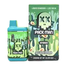 PACKMANAVOCADO-1 PACKMAN – AVOCADO – LIVE RESIN + LIQUID DIAMOND VAPES – 2 GRAMS