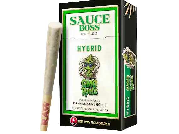 SAUCE BOSS - LIVE RESIN/LIQUID DIAMOND INFUSED PREROLLS - GMO RUNTZ