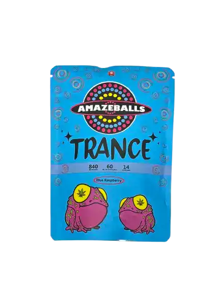 AMAZEBALLS TRANCE GUMMIES - 840MG THC - BLACK CHERRY