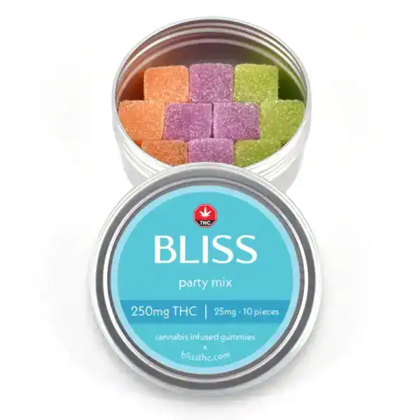 BLISS - PARTY MIX - PREMIUM INFUSED GUMMIES - 250MG THC
