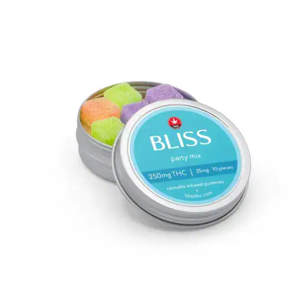 BLISS - PARTY MIX - PREMIUM INFUSED GUMMIES - 250MG THC
