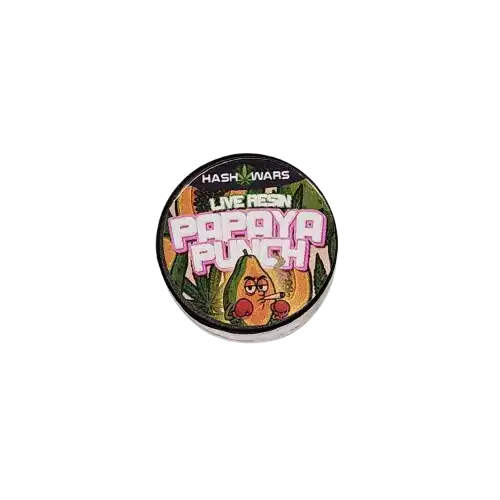 papayapunchhashwarsliveresin PAPAYA PUNCH LIVE RESIN - 2 GRAM JAR